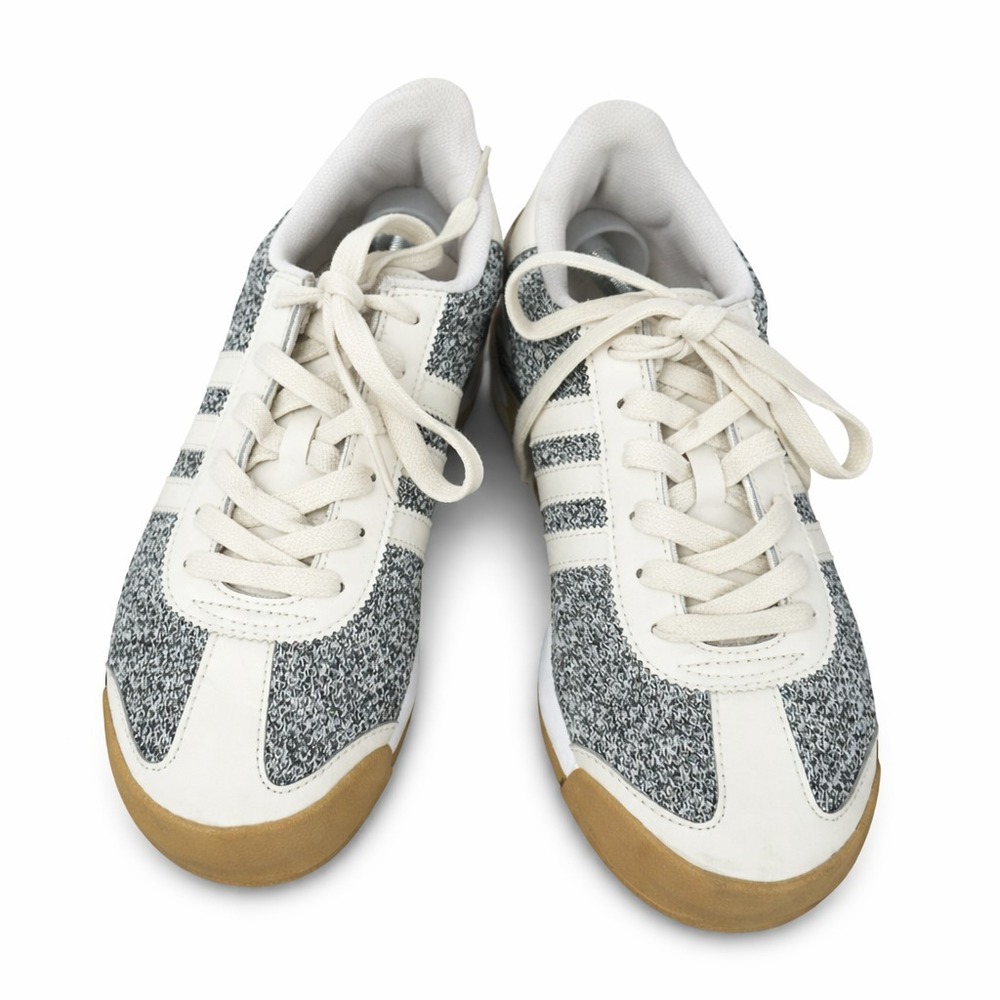 Adidas Samoa Tex Tweed Sneakers Women's Size‎ 8 Khaki Linen Gum BB8613 NEW NWOT